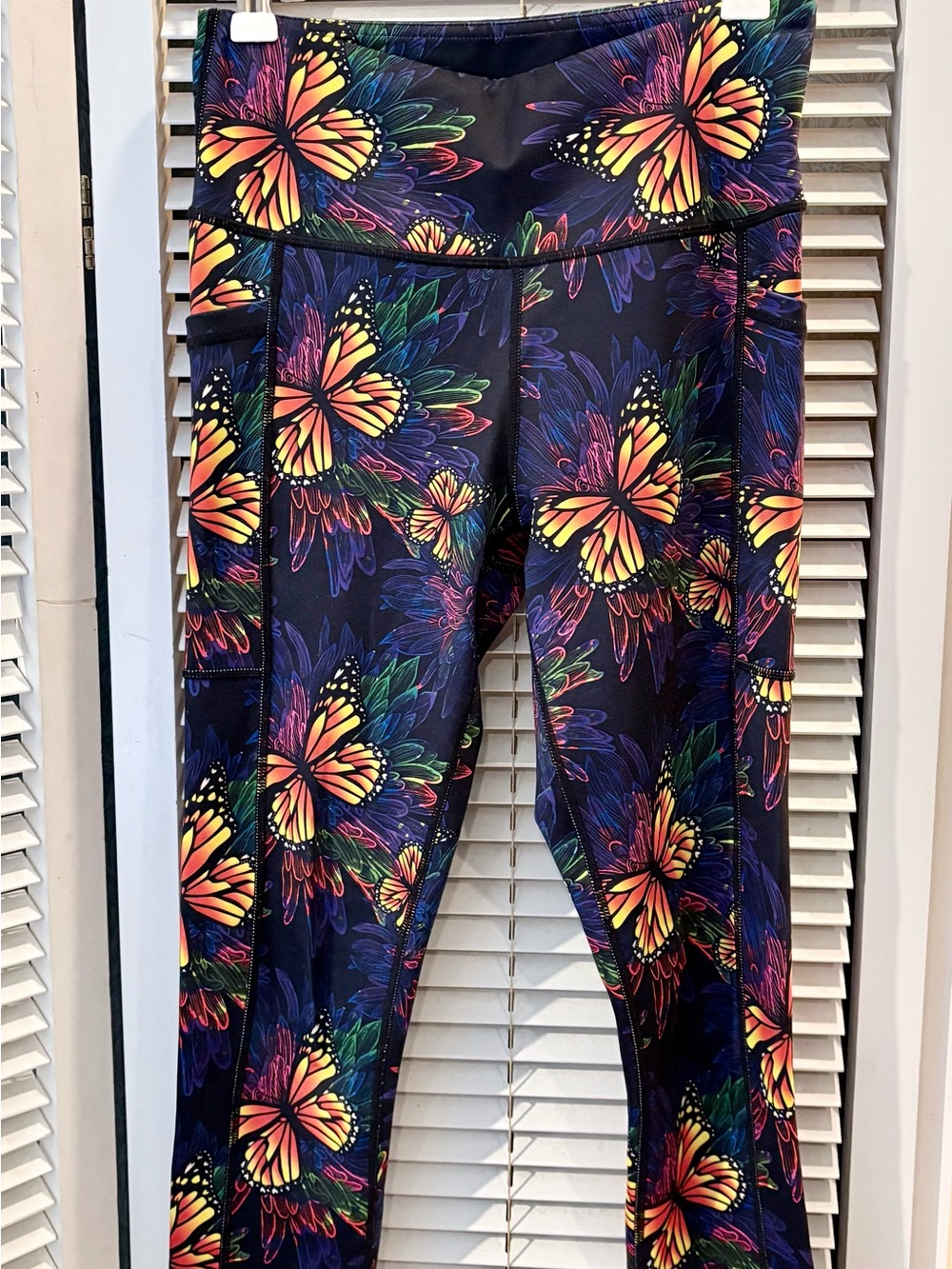 Constantly Varied Gear Neon Butterfly Print Leggings